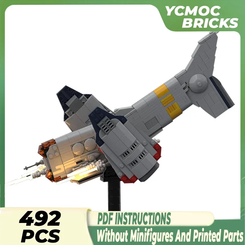 การวิเคราะห์ Moc อิฐทหาร UN Heavy Gunship Yagr-3B Modular Building Blocks ของขวัญของเล่นเด็ก DIY ชุดประกอบ