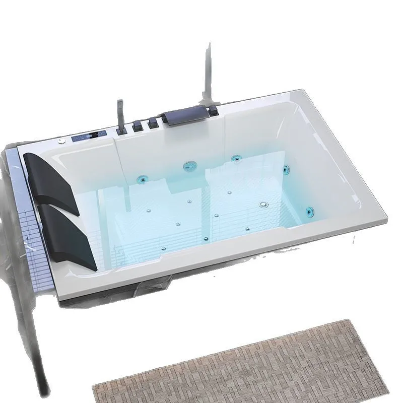 

Luxury Home Acrylic Heated Bathtub Double Bathtub Recessed Toilet Adult Thermostatic Surfing Jacuzzi