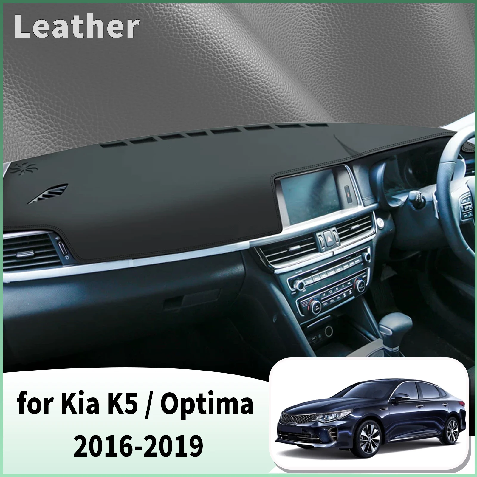 

for KIA Optima K5 2016 2017 2018 2019 Dash Mat Dashboard Cover Dashmat Universal Anti-Reflection Heat Insulation Sun Protection