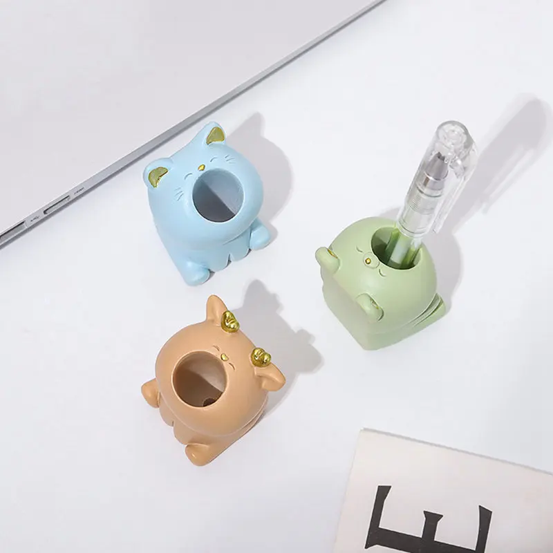 Toothbrush Holder Resin Cartoon Animal Shape Toothbrush Stand Small for Bathroom Vanity Sink Countertop Kids Family Home Decor