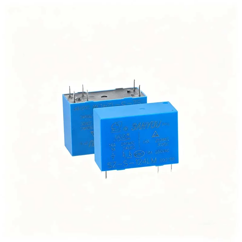 5PCS SZ-S-124LM - Original Sanyou Relay - 16A - 6-pin - HRM2H-S-DC24V-A