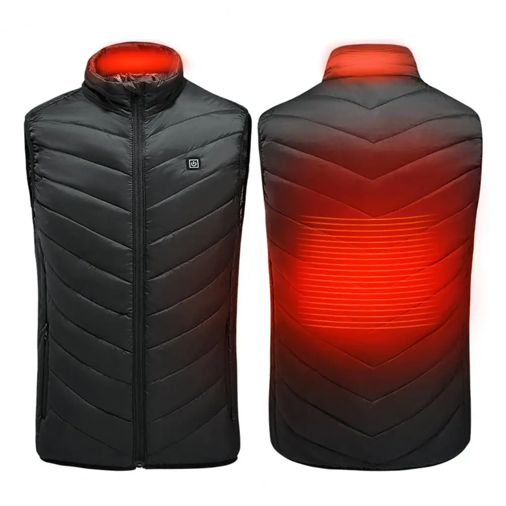 

Unisex Heating Waistcoat USB Interface Intelligent Heating 2/4 Heated Zones Heated Vest Winter Waistcoat Self Heating Vest