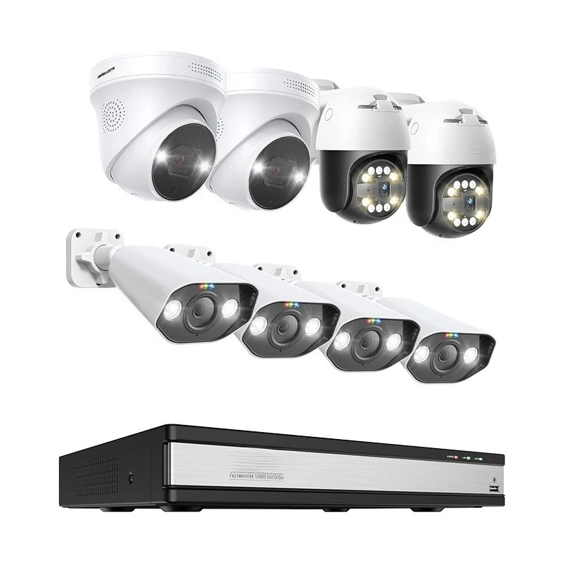 

Panoramic 4k high definition POE outdoor camera, home smart monitor remote network monitoring set