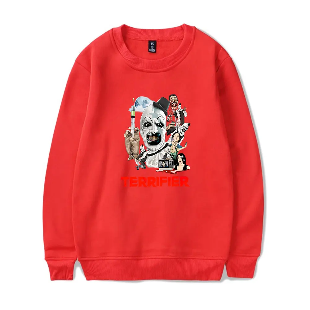 المرعب الفن المهرج ميرش Crewneck كم طويل الشتاء النساء الرجال بلوزات الموضة الشارع الشهير الرجال الملابس هوديي أبلى #6
