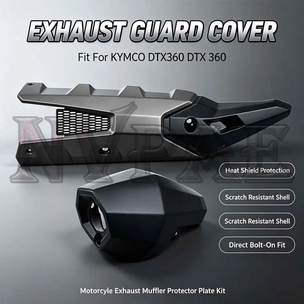 For For KYMCO DTX 360 360DTX DTX 360 Exhaust Muffler Heat Shield Cover Anti-scald Exhaust Guard Protector Shell Modified