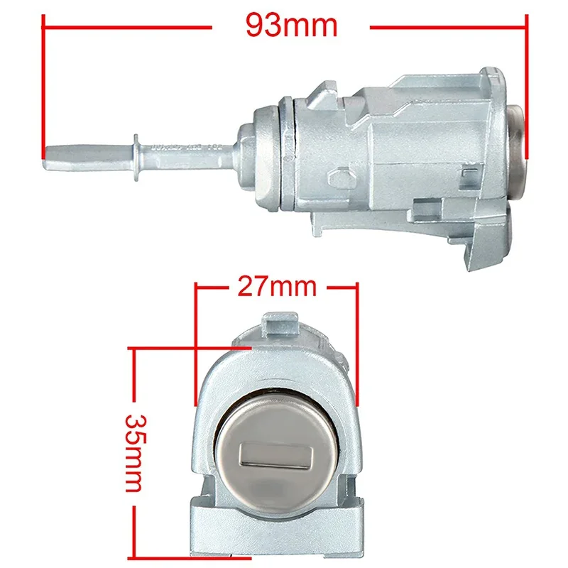 OE 604837167/168 LEFT RIGHT DOOR LOCK BARREL CYLINDER FOR VW GOLF 4 IV MK4 BORA A6 SKODA FABIA POLO 1997-2003 NEW HIGH QUALITY