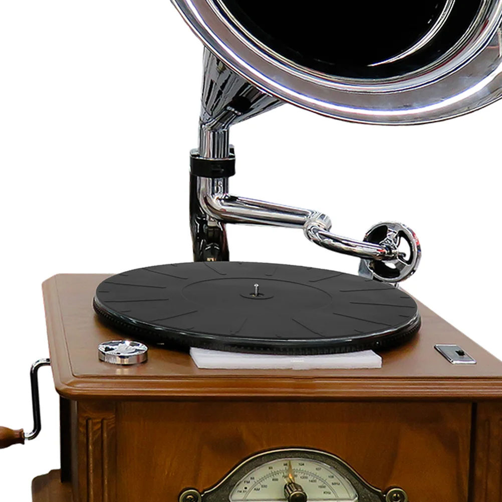 

2Pcs Turntable Platter Mat Silicone Vinyl Slipmat with Excellent Dampening Effect Noise Reduction Long Term Durability Fits All