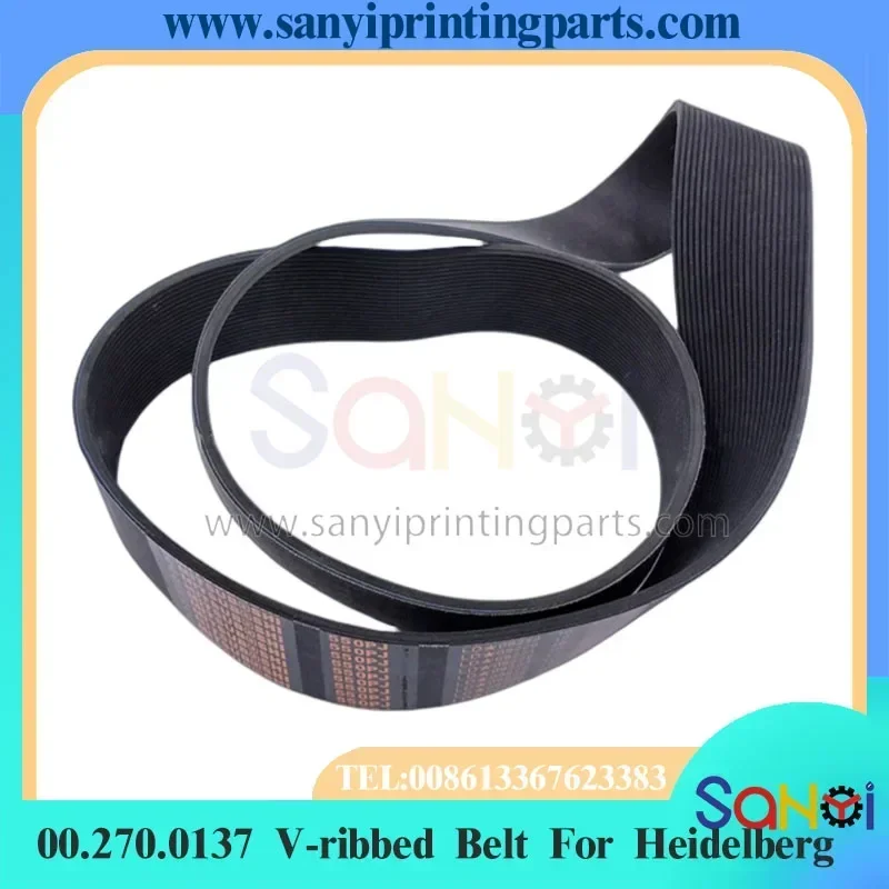 Best Quality 00.270.0137 V-ribbed Belt 22PJ-1397-D Main Motor Belts Suction Tape Size:1397x51mm For Heidelberg SM74