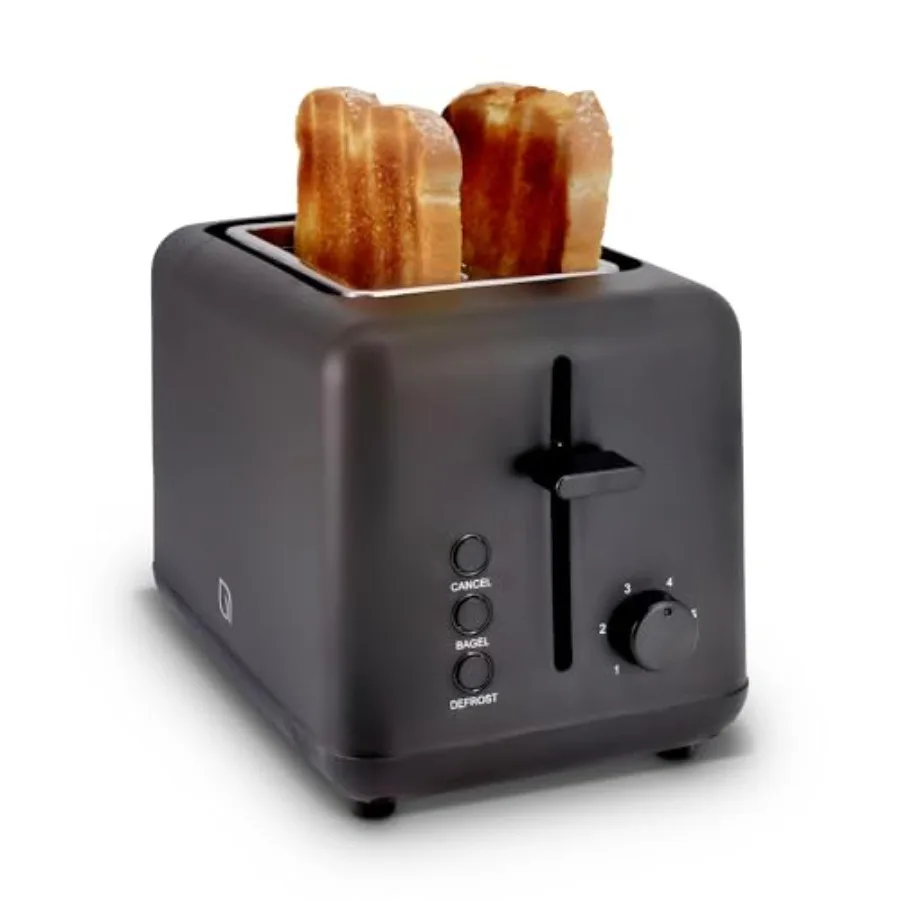 

Eco Series 2-Slice Toaster Extra-Wide Slots for Bagels and Artisan Bread 6 Shade Browning Settings High-Lift Toast Boost Remova