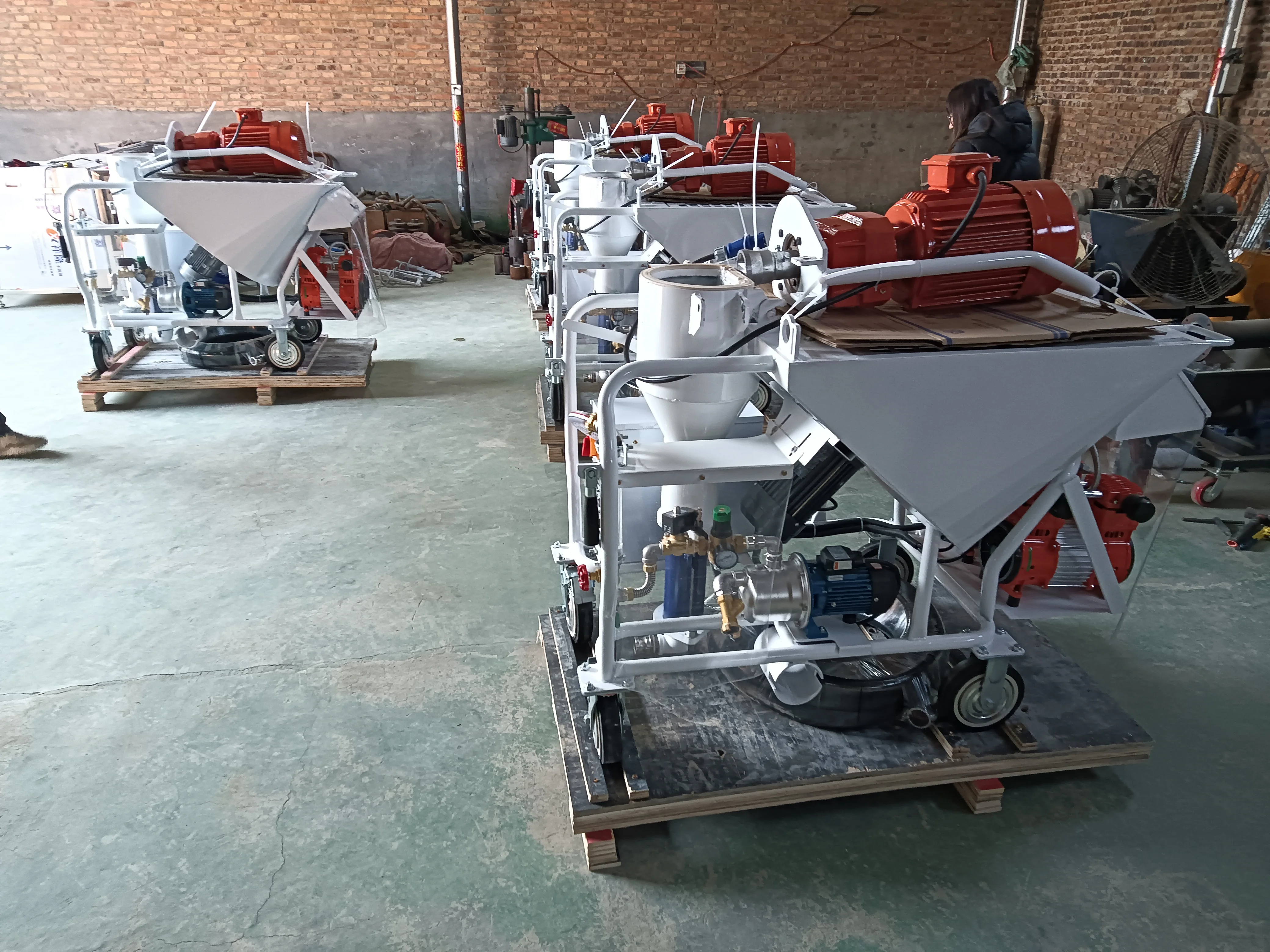 M9 Wall Putty Gypsum Spraying Machine, Mortar Cement Plastering Machine