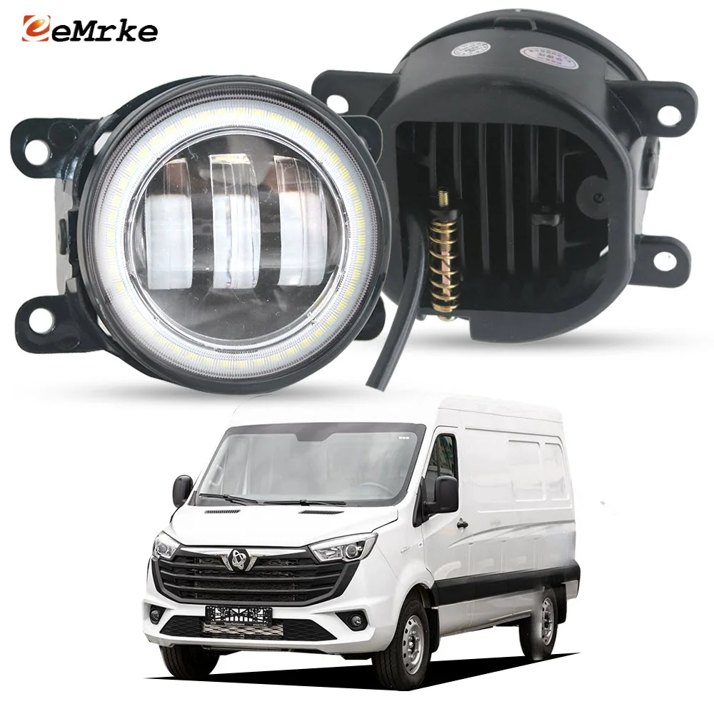 

LED Fog Lights for Sollers Atlant 2025 SF1 ST6 Argo M3 2022 2023 2024 Lens 6400LM 12V Angel Eye DRL Daytime Running Head Lamp