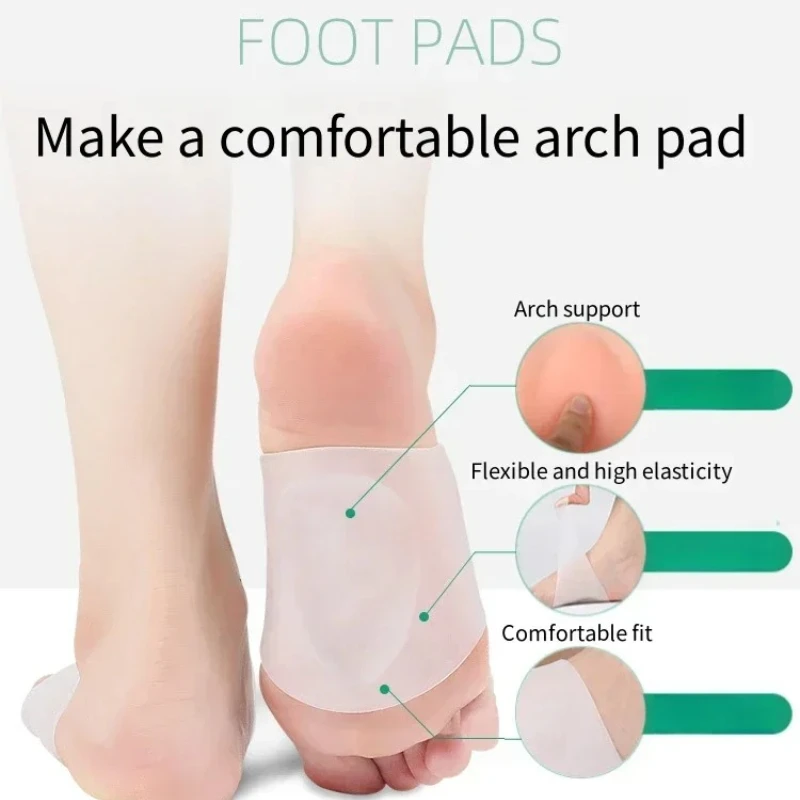 

Силиконовые стельки для свода стопы, ортопедические стельки для обуви с поддержкой плоскостопия для ног, подошвенный фасциит, носки, подушечки для передней части стопы, подушечки для обуви для ухода за ногами