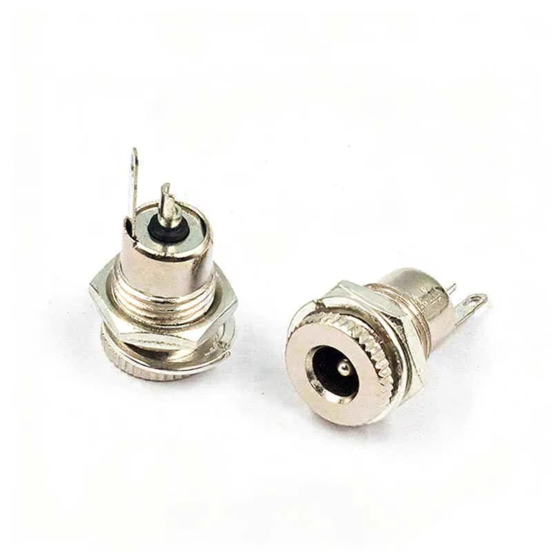 5Pair DC-099 DC Power Socket 5.5x2.1/2.5mm DC099 Metal Charging Female Connector with Threads