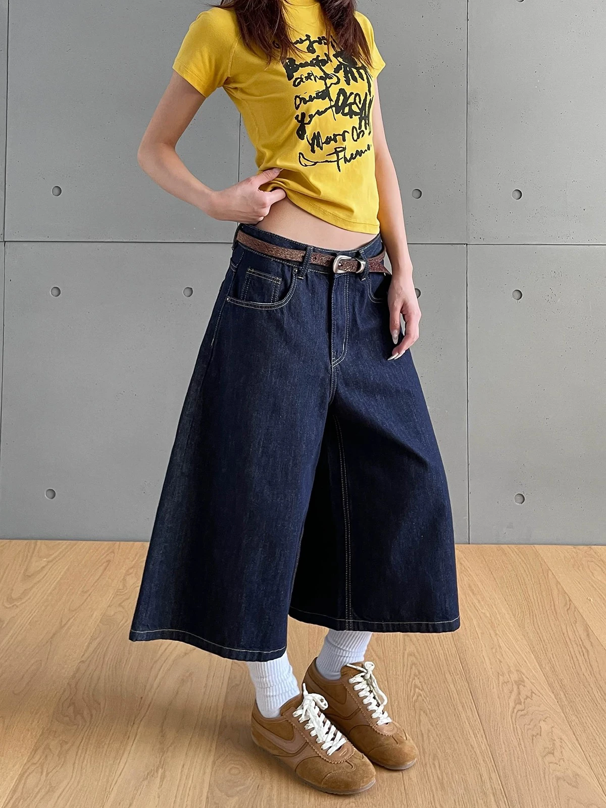 

Американские ретро джинсовые оригинальные цветные джинсы Seven-Five с повседневными свободными прямыми брюками для похудения