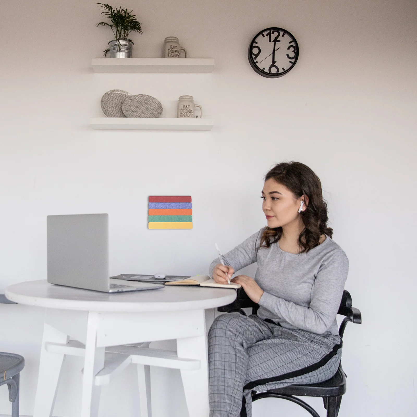 

5Pcs Wall Felt Boards Message Boards for Office Home Decoration Wall Felt Bulletin Board Strips Home Decor