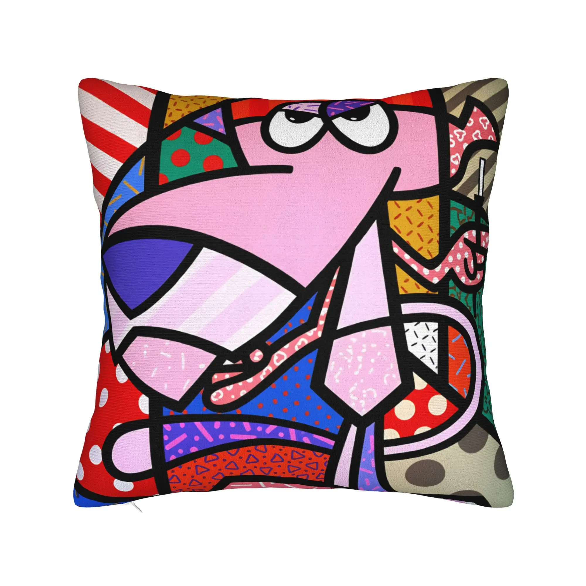 Pillow Cover Britto Abstract Art Movement Anime   Cute Funny Pillow Case For Living Room Bed Chair Pillowcases