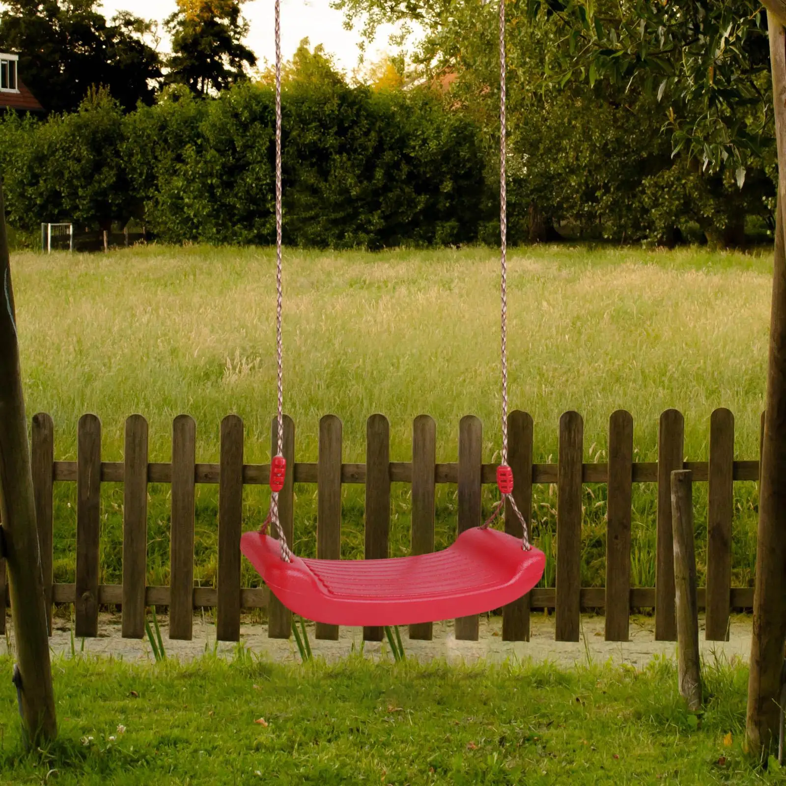 Juego de columpio colgante para patio de juegos, reemplazo para juguetes de actividades para niños, Rojo