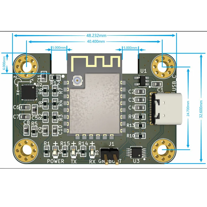 ESP32 MPU-6050 Module Three-axis Accelerometer Electronic Gyroscope Wireless Communication Host Computer Reading