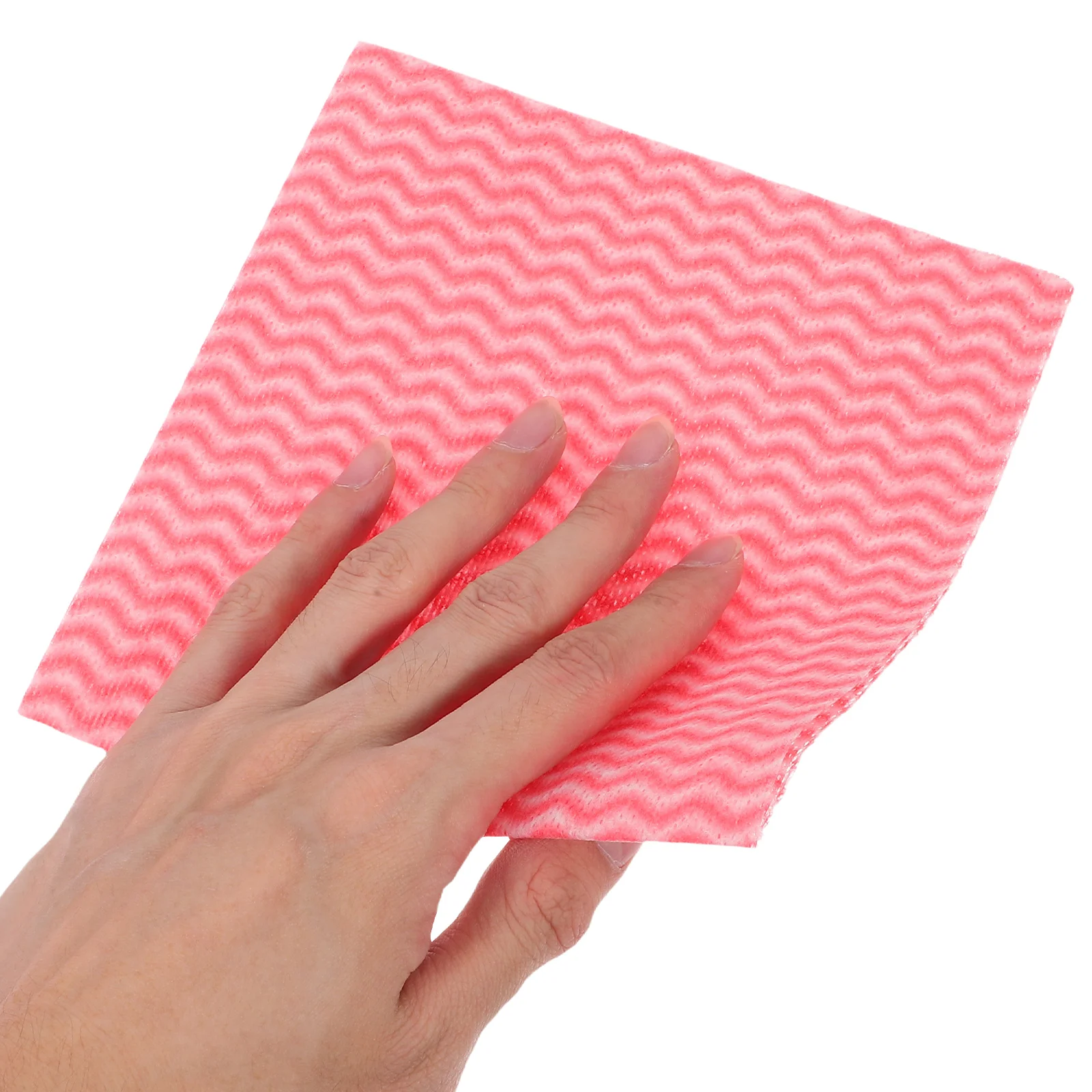 

100pcs Reusable Cleaning Cloths 11 8x11 8 Inches Quick Dry Red Kitchen Dish Rags House Non Woven Fabric Towels