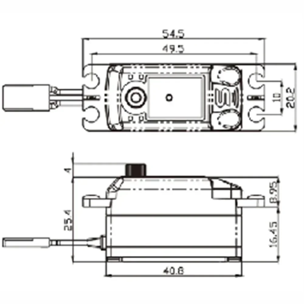 MY Servo MV-1254MG 7,4V 15KG Kurzer Körper Kernloser Digitaler Servo mit Metallgetriebe für RC-Auto, Drohne, Hubschrauber, RC-Modellteile – Detail 10