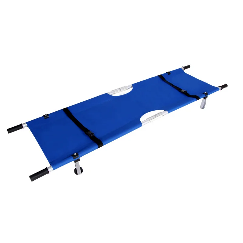 Folding Stretcher Emergency Rescue Collapsible Stretcher Medical Aluminum Loading Folding Medical Equipment Rescue Twice folded