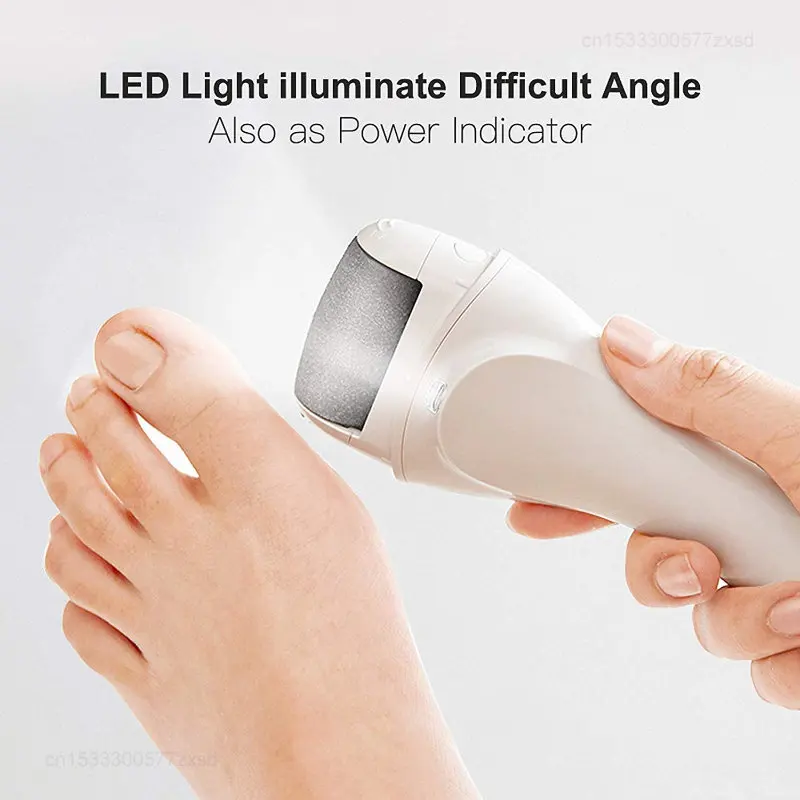 Xiaomi Pritech Electric Foot Grinder Care for Dead Skin Household Waterproof Safe Fast Professional Foot Therapy File LED Lights