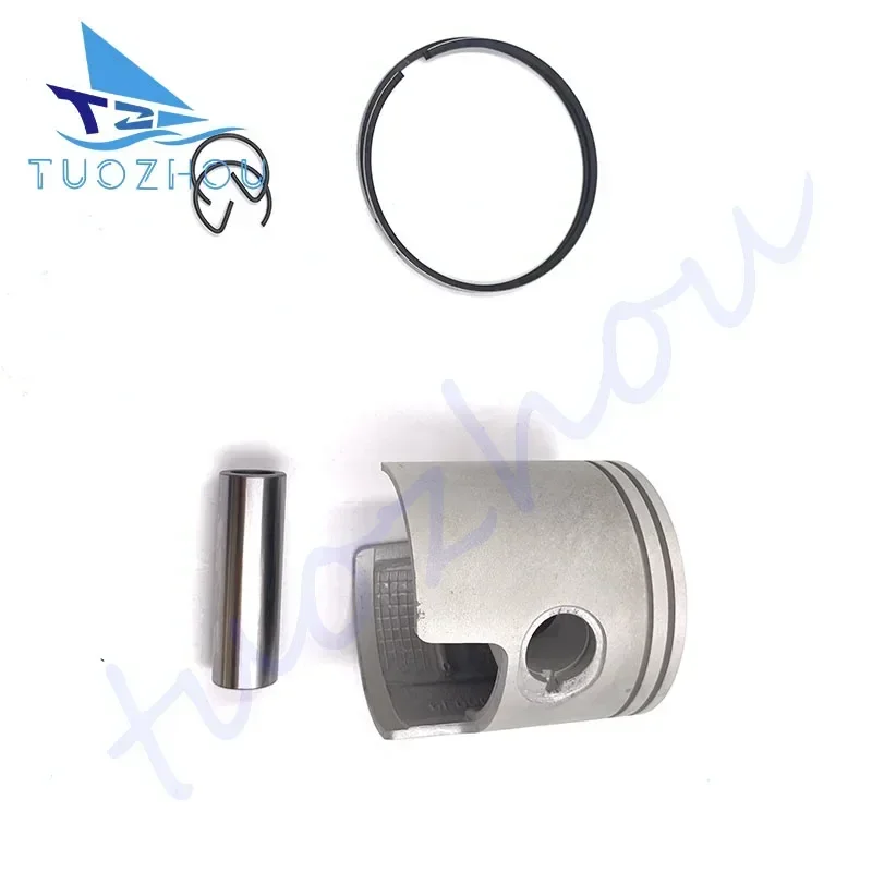 

Piston Kit For Yamaha 2 Stroke Outboard Motor 40HP 40G 40J Diameter78mm with Clip and Pin 6F6-11631-00 6F5-11631-00