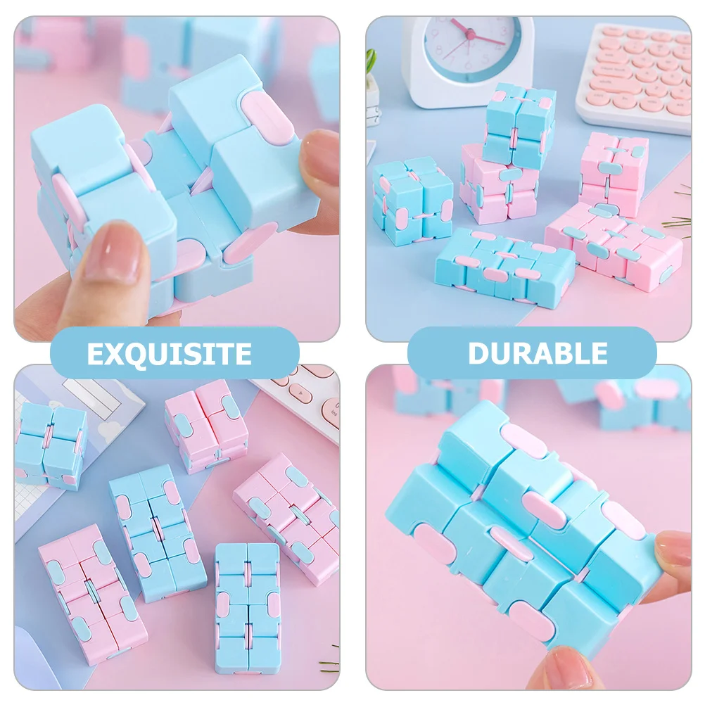 ลูกบาศก์สีลูกกวาด 3 ชิ้น สำหรับเด็กและผู้ใหญ่ ของเล่นคลายเครียด เสริมสร้างสติปัญญา