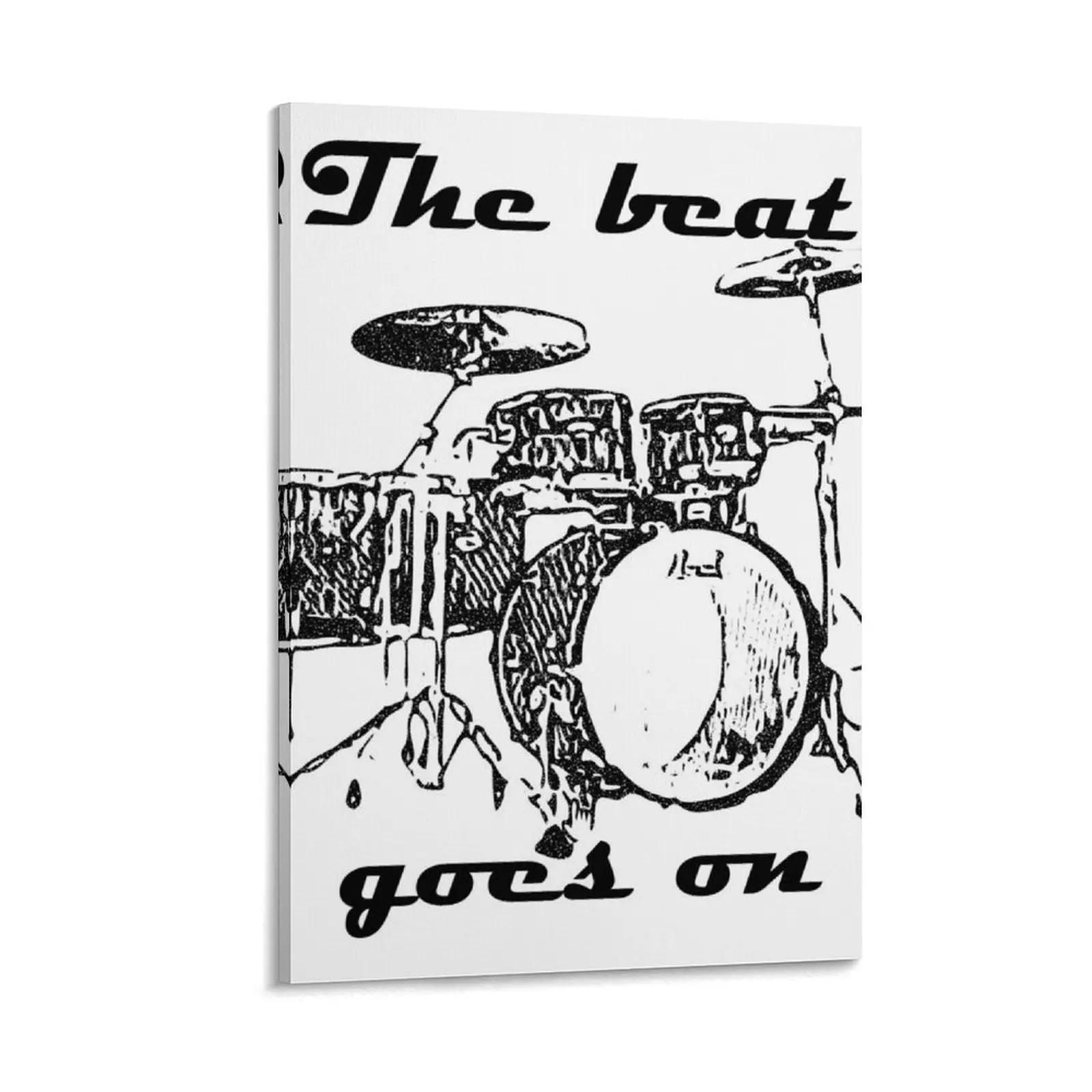 

The beat goes on Canvas Painting anime canvas wall art bedroom decoration