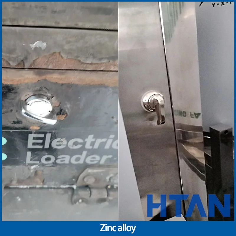 4pcs Zinc Alloy Distribution Box Drum Lock Industrial Equipment Switchgear Door Control Cabinet Handle Lock