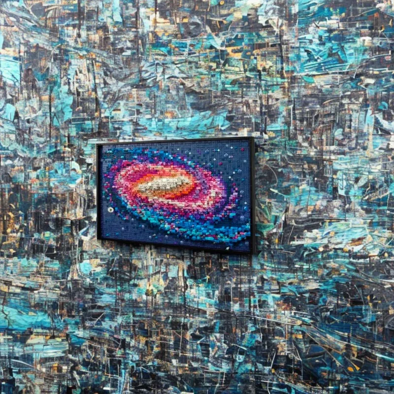 

2025 3091 шт. новый набор строительных блоков для художественной росписи «Молочный Путь», подходит для детских рождественских подарков