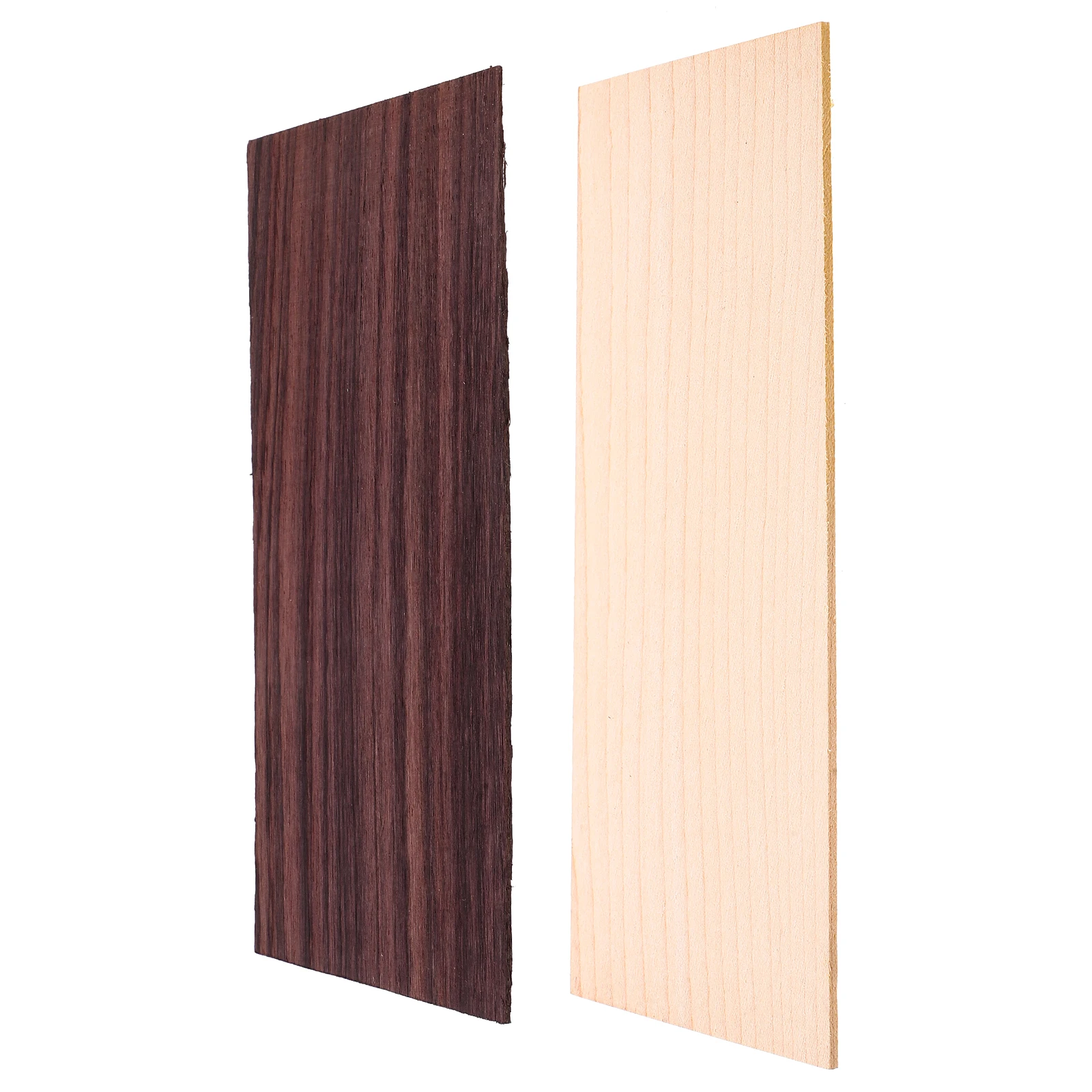 

2 Pcs Guitar Headstock Patch Shim Parts and Accessories Veneer Inlay Decoration Wood