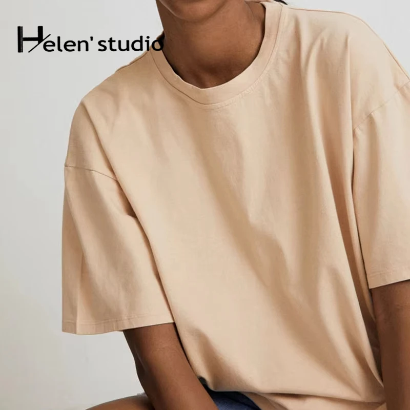 

Summer Original Women's t-Shirts And Polos 100% Cotton Short-Sleeved y2k T-Shirt Basic Tops Female Clothing