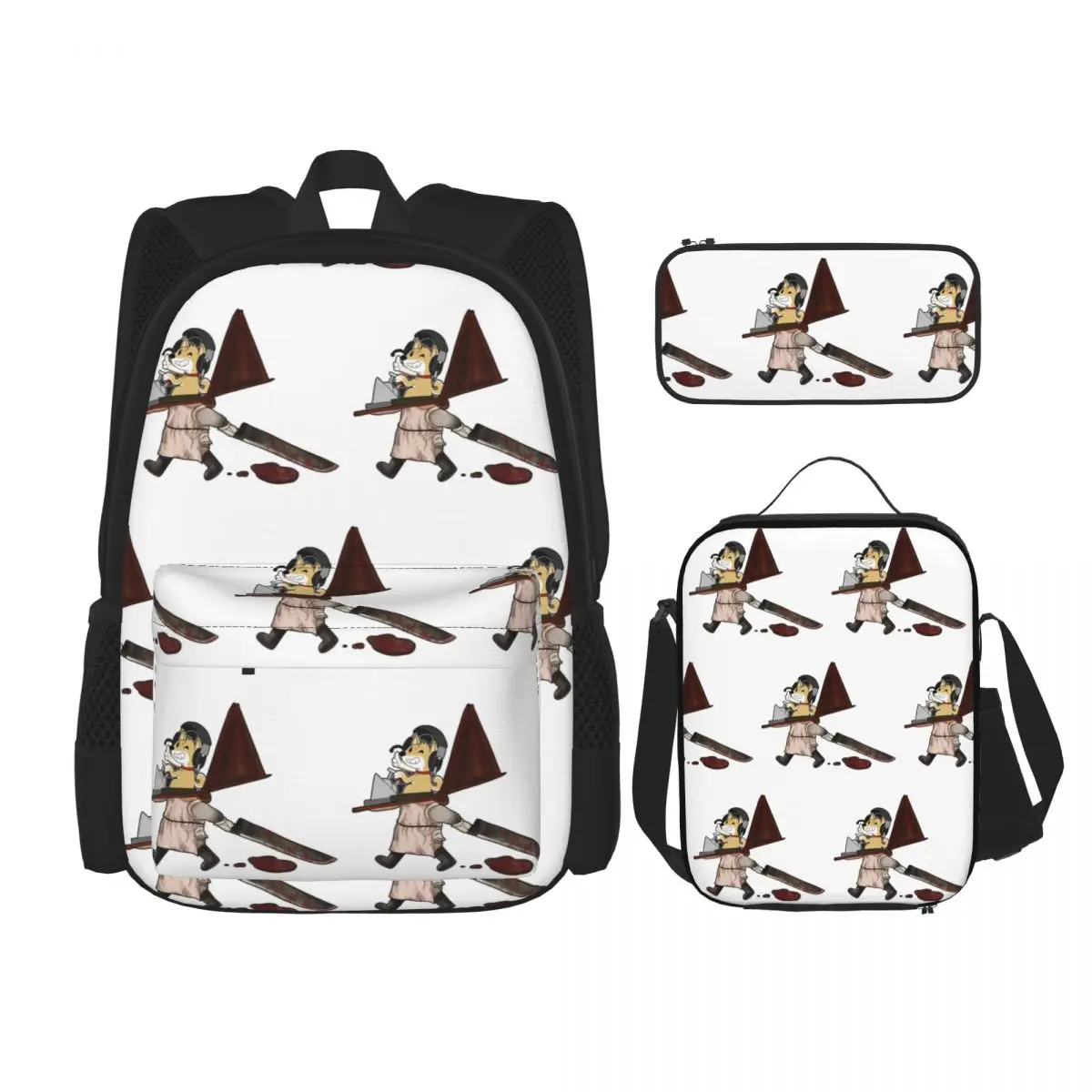 Silent Hill 2 True Ending Backpacks Students Bookbag School Bags Rucksack Lunch Bag Pen Bag Three-Piece Set