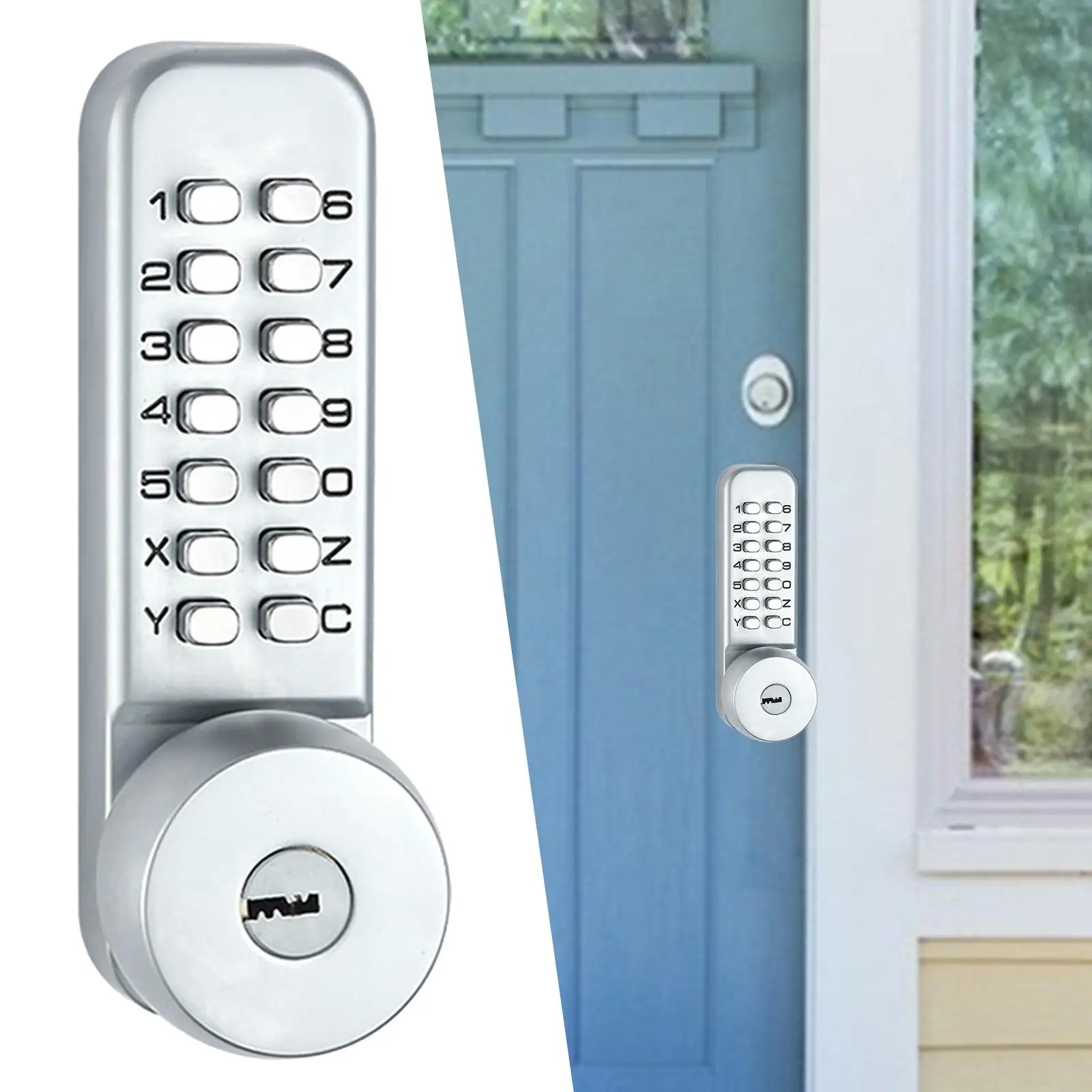 

Mechanical Door Lock Waterproof Mechanical Combination Latch Door Lock Digital