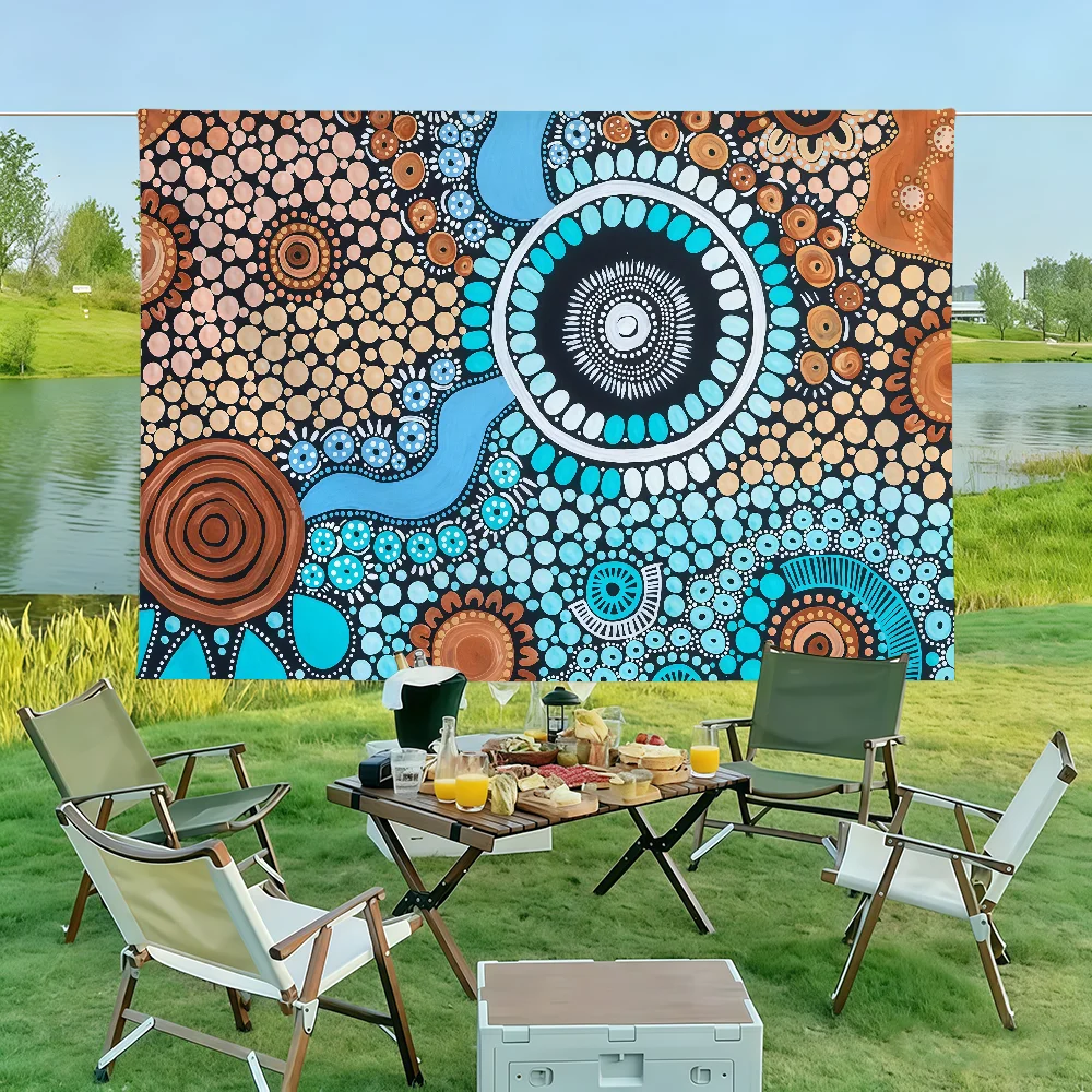 Australian Aboriginal Art Banner Flag Wall Decorations Home Decor Suitable For Living Room Bedrooms Dormitories Parties Holidays