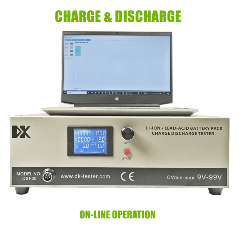 12V 24V 36V 48V 60V 72V 84V Lithium Ion Battery Pack Auto Cycle Charge And Discharge Capacity Analyzer Tester 99V 20A