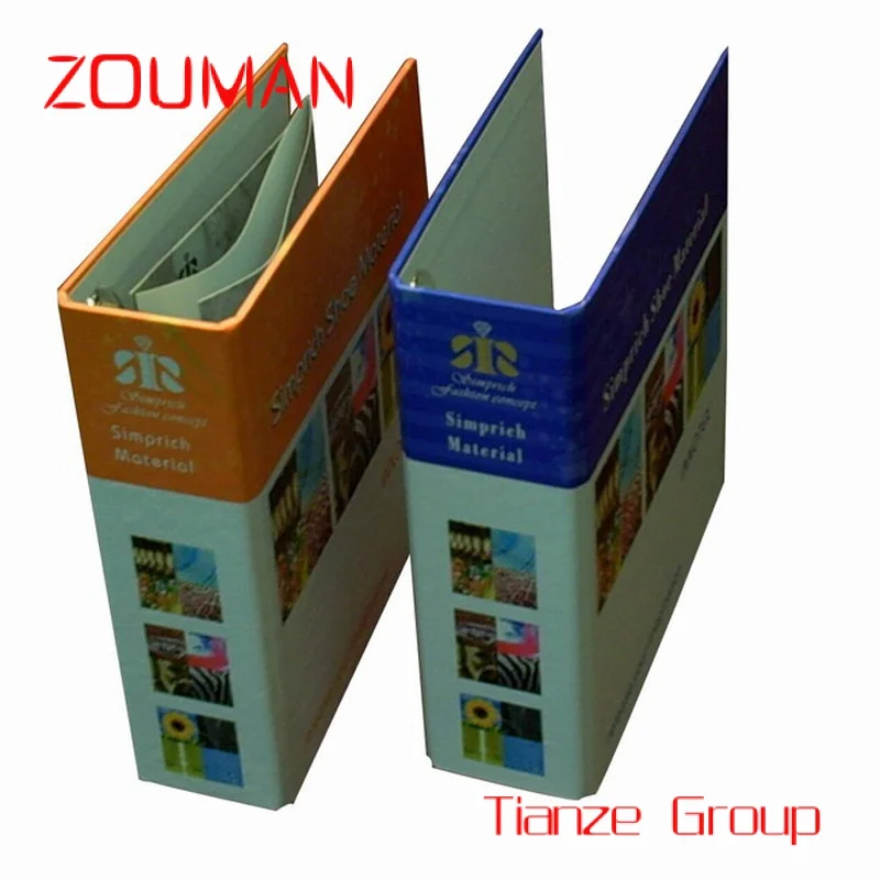 Китайская фабрика, бумажная папка для файлов на заказ, папка для бумаги с 3 кольцами A4 A5 A6