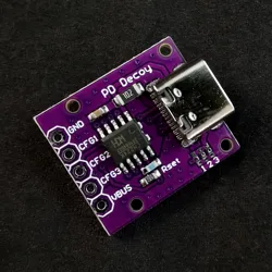 Supporto modulo CH224K PD3.0/2.0 BC1.2 uscita tensione 5V/9V/12V/15V/20V impostazione resistore impostazione ponticello e impostazione MCU