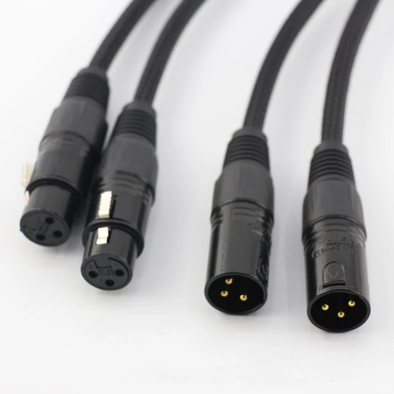 Preffair X401 OFC Kupfer XLR Kabel Audio Balance Interconnect Kabel mit vergoldetem XLR-Stecker – Detail 3