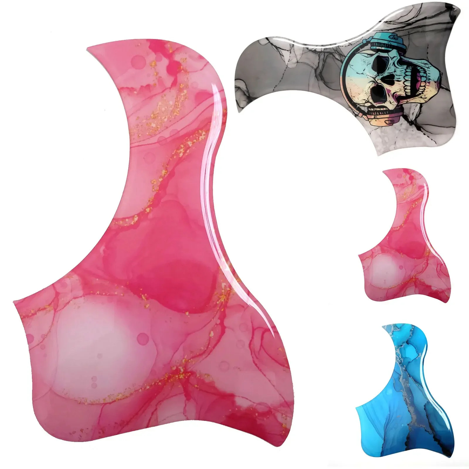 

Защитная пластина для акустической гитары, толщиной 2 мм, самоклеящаяся, для гитар 38-41 дюймов, защитная пластина от царапин.