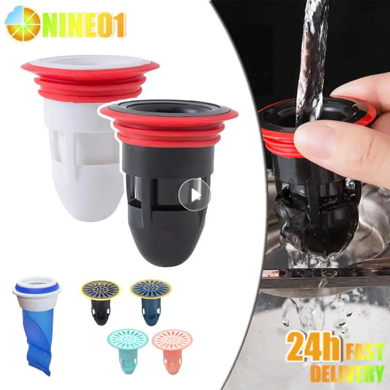 Floor Drain Anti Odor Smell Sinks Sewer Pipe Silicone Stopper Waste Hair Clogging Water Filter Bathroom Kitchen Toilet Strainers