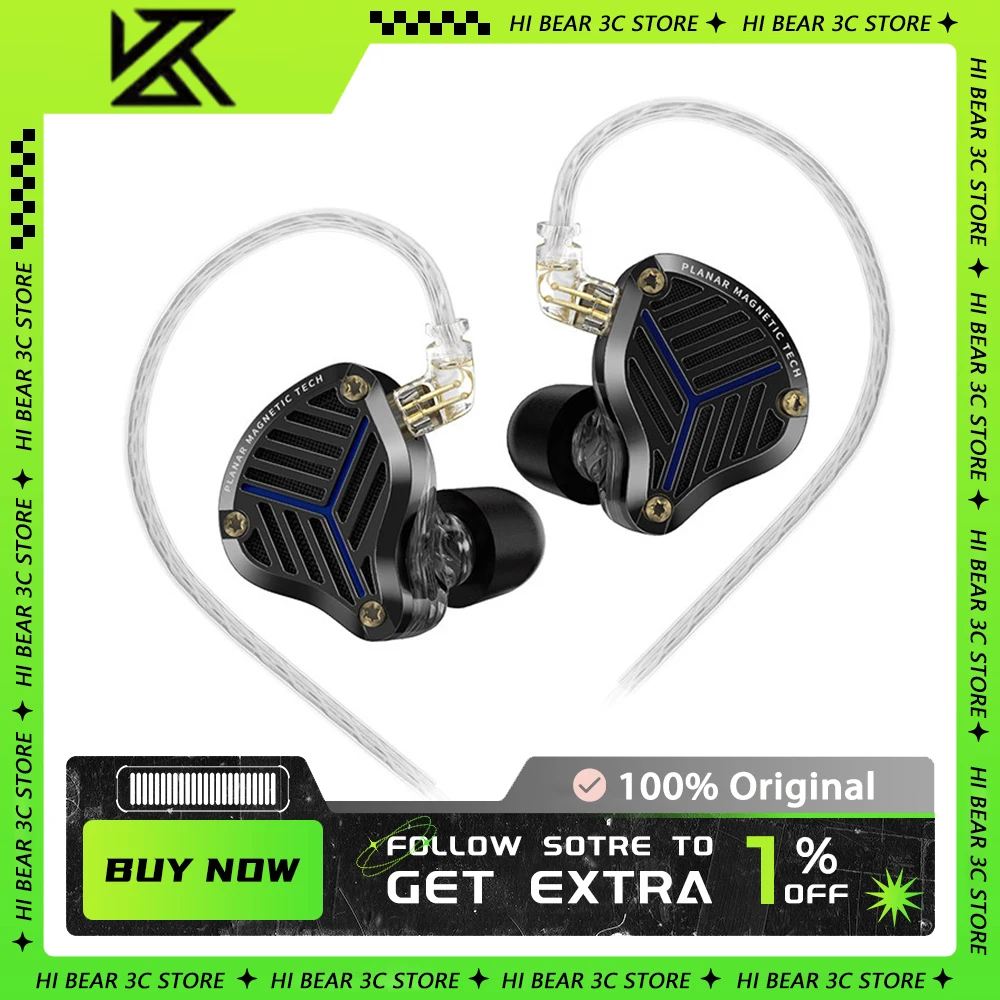 KZ PRX-auriculares intrauditivos con cable, cascos de música con controlador Planar, bobina dinámica HiFi, Monitor de graves, regalo personalizado