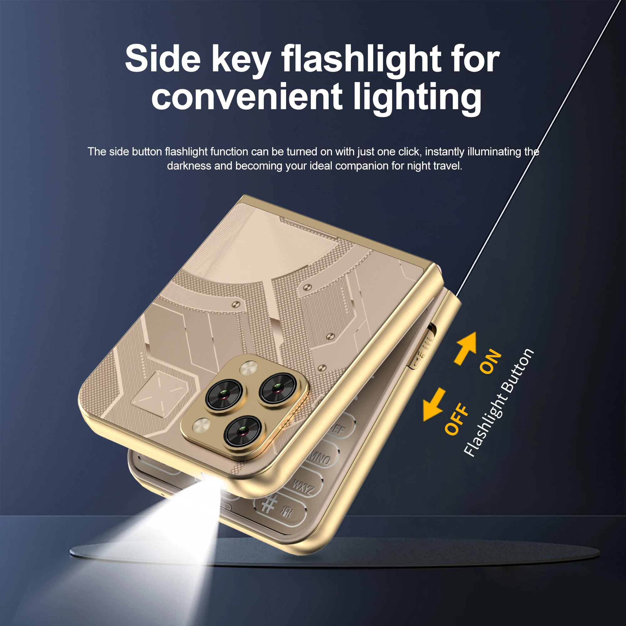 سيرفو Flilo9 ثنائي الشريحة قابل للطي الهاتف المحمول سرعة الاتصال الهاتفي سجل المكالمات القائمة السوداء 3G WCDMA 2.6 بوصة زر الوجه الهاتف المحمول راديو FM #6