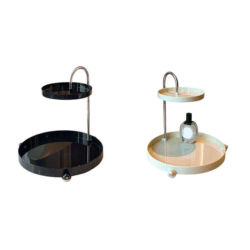 

Makeup Organizer Tray Cosmetics Jewelry Lipstick Skin Care Rack Perfume Watch Glasses Key Rack Bathroom Shelf