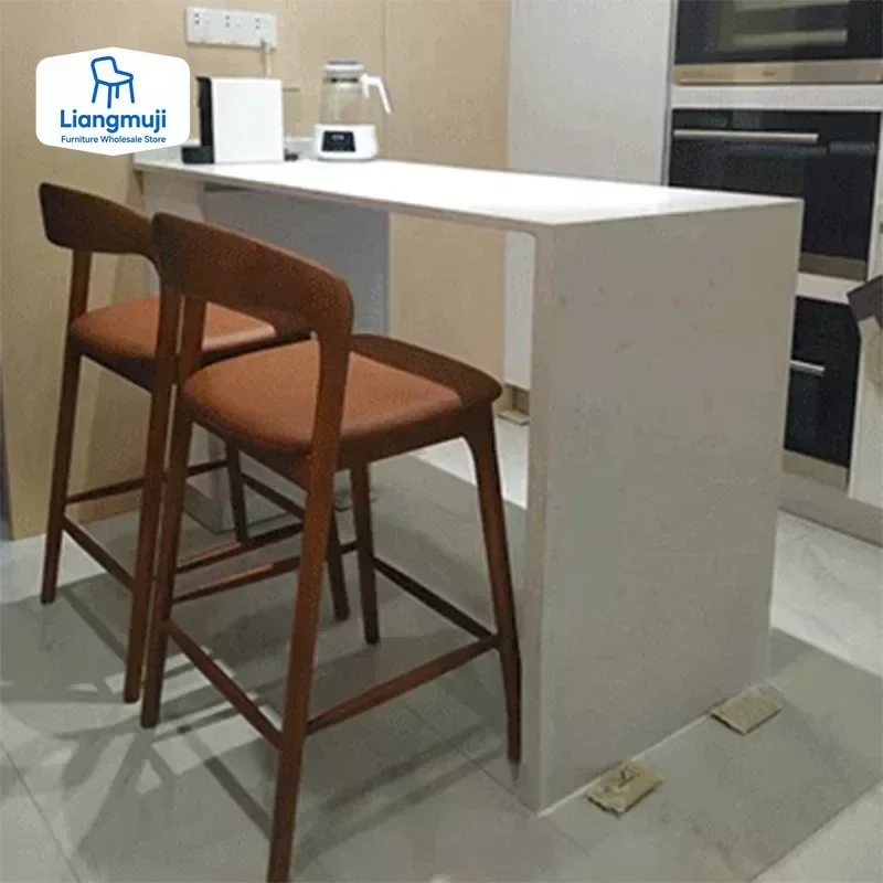 

Современные коммерческие барные стулья, кухонный акцент, деревянные подвесные барные стулья, минималистичный офис, табурет-альто, мебель