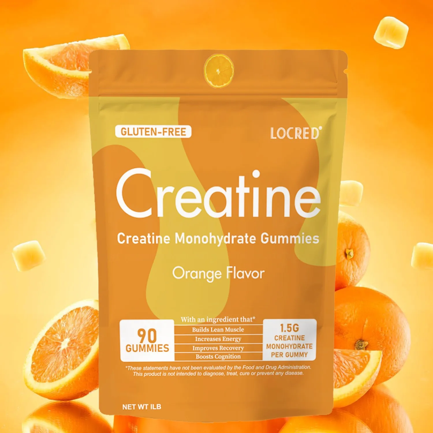 

One water creatine gummies delay fatigue, improve endurance, support brain and nerve health, and promote post exercise recovery
