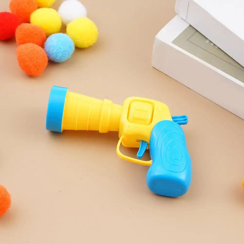 Katzenspielzeug Ballwerfer Plüsch-Pom-Pom-Pistole Interaktives Haustierspielzeug Hochsprungbälle Kaubeständiger Teaser-Stab für Indoor-Spiel