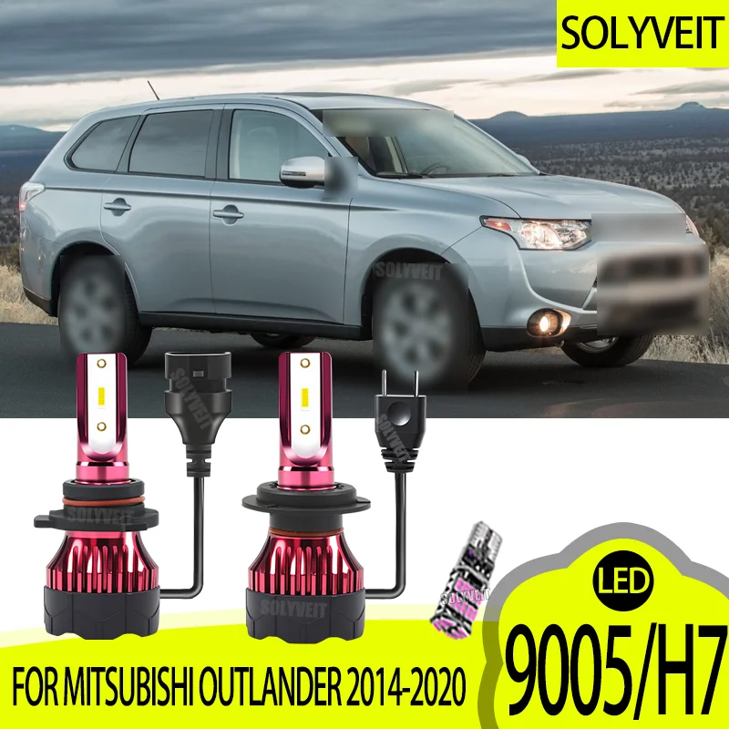 

9005/H7 LED High Low Beam Headlight Bulb High Power 6000k Bright White For Mitsubishi OUTLANDER 2014 2015 2016 2017 2018-2020