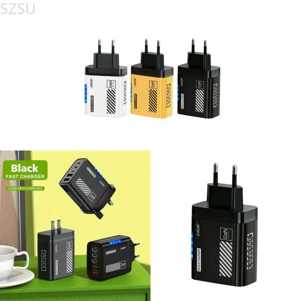 SZSU Space Saving Direct Plugs Chargers USB 3PD Port For Professional Travelers